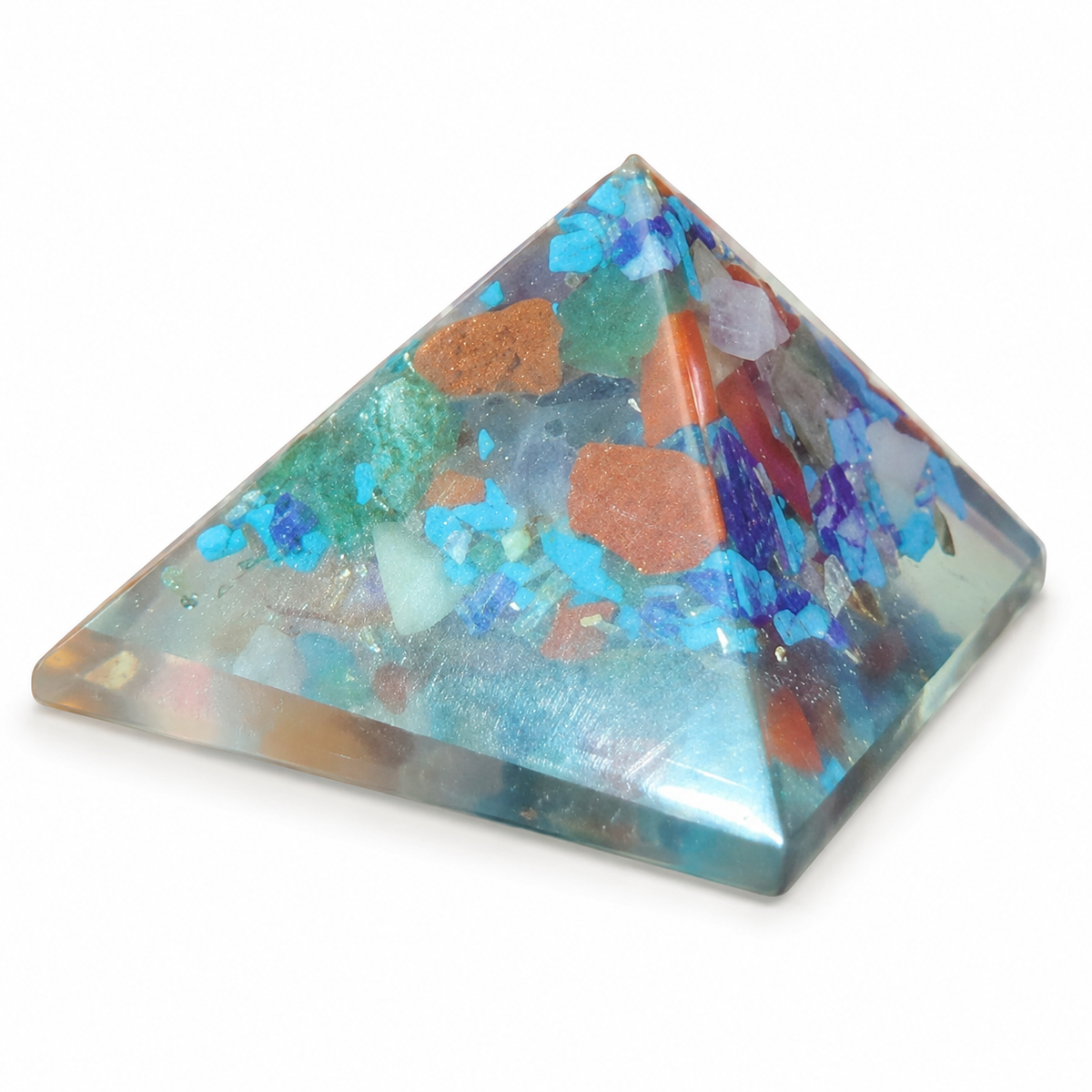 Seven Chakra Orgone Pyramid Layered Grid, orgonite – additional gallery view number 18