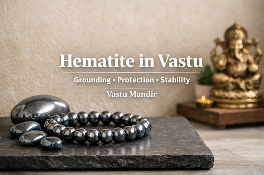 Hematite Bracelets & Stones in Vastu: Grounding, Protection & Financial Stability