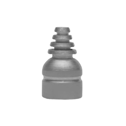 Stainless steel cone stud on a clean white background