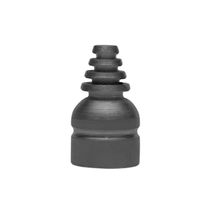 Iron cone stud on a clean white background