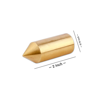 Brass Kilak size graphic showing the 2-inch option