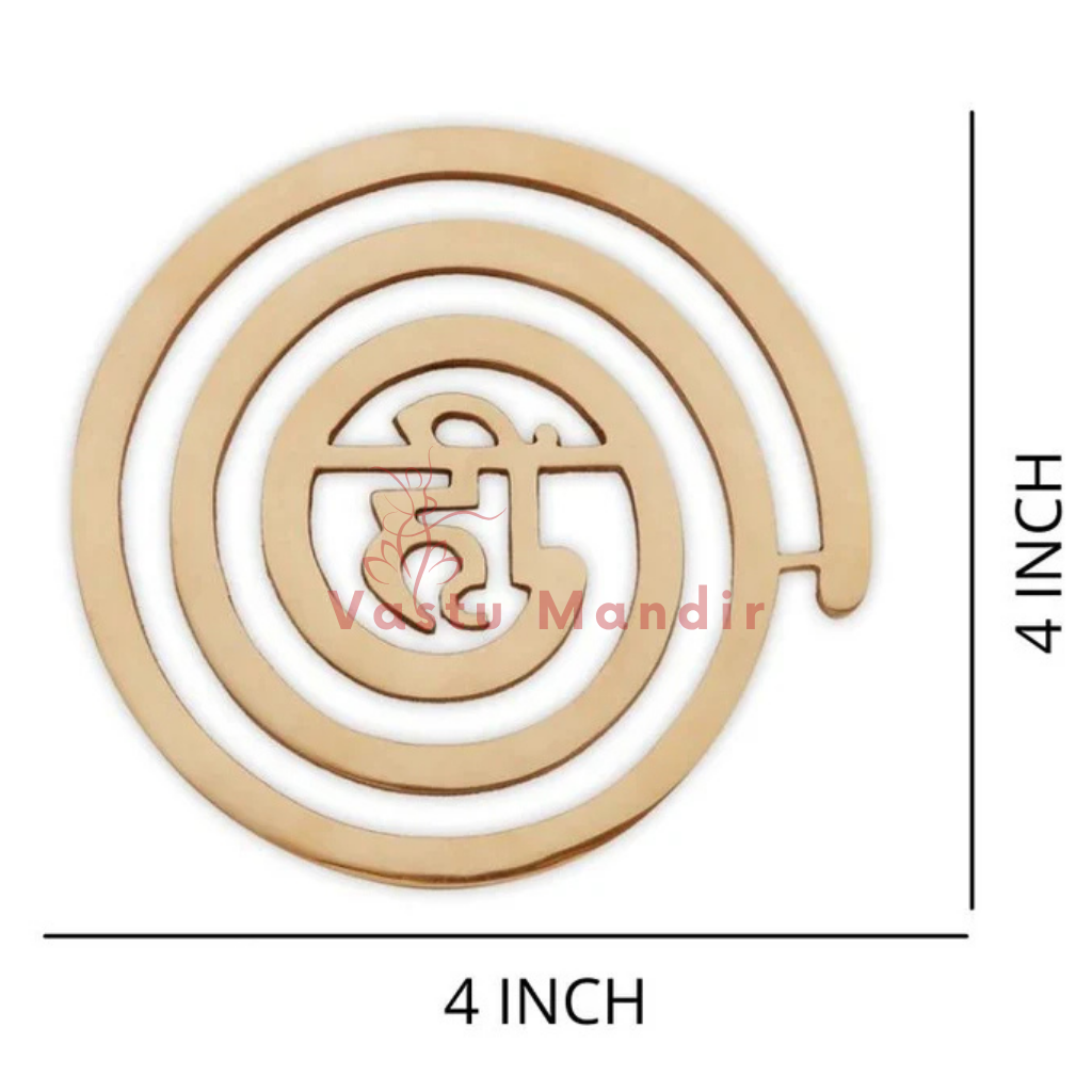 Brass Hii spiral helix dimension graphic showing the 4-inch option