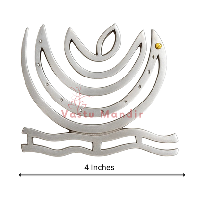 Zinc curved helix size graphic showing the 4-inch option