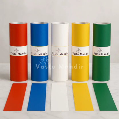 Multicolor Vastu color tape set displayed in a softly lit product setting