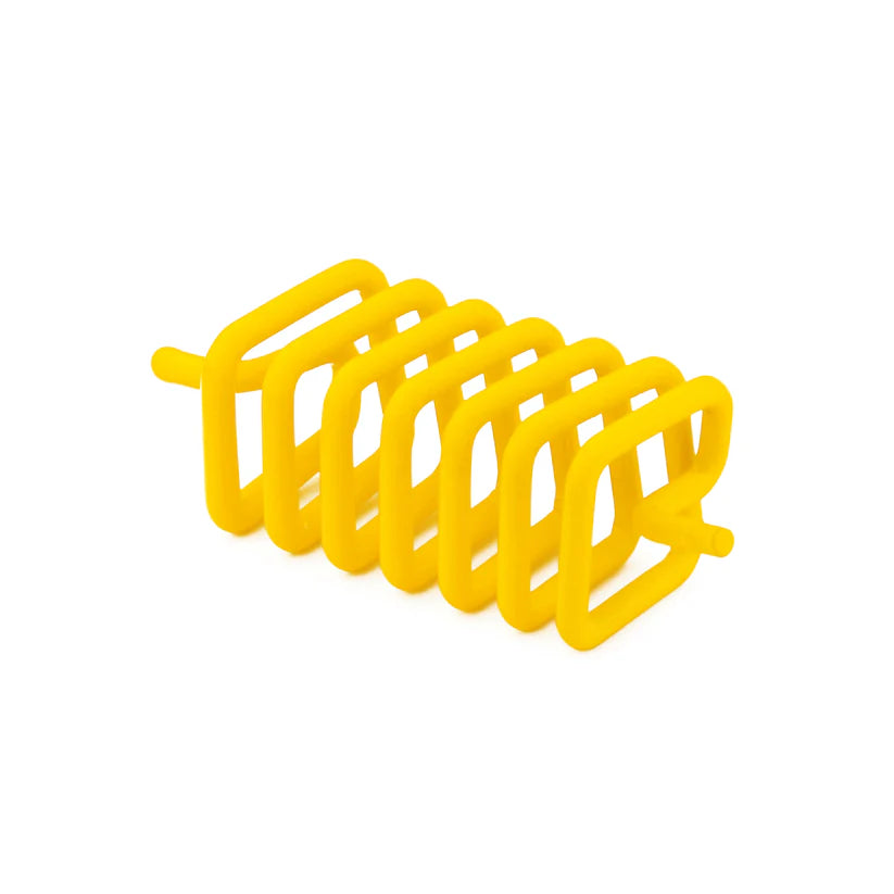 Yellow clockwise square Vastu spring on a clean white background