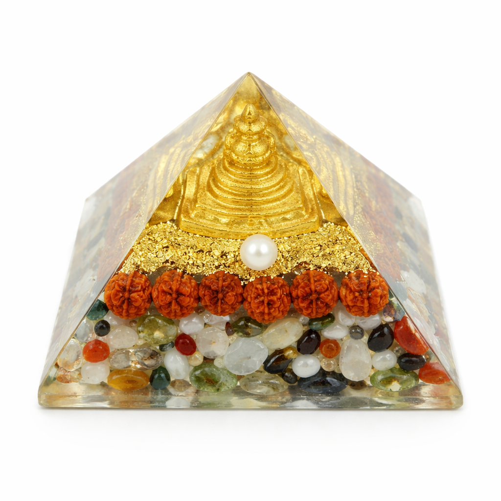 Navgrah Pyramid – top-down view showing the apex and square base