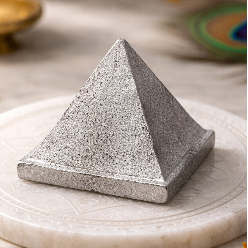 Solid Iron Metal Pyramid – main product view showing the complete pyramid
