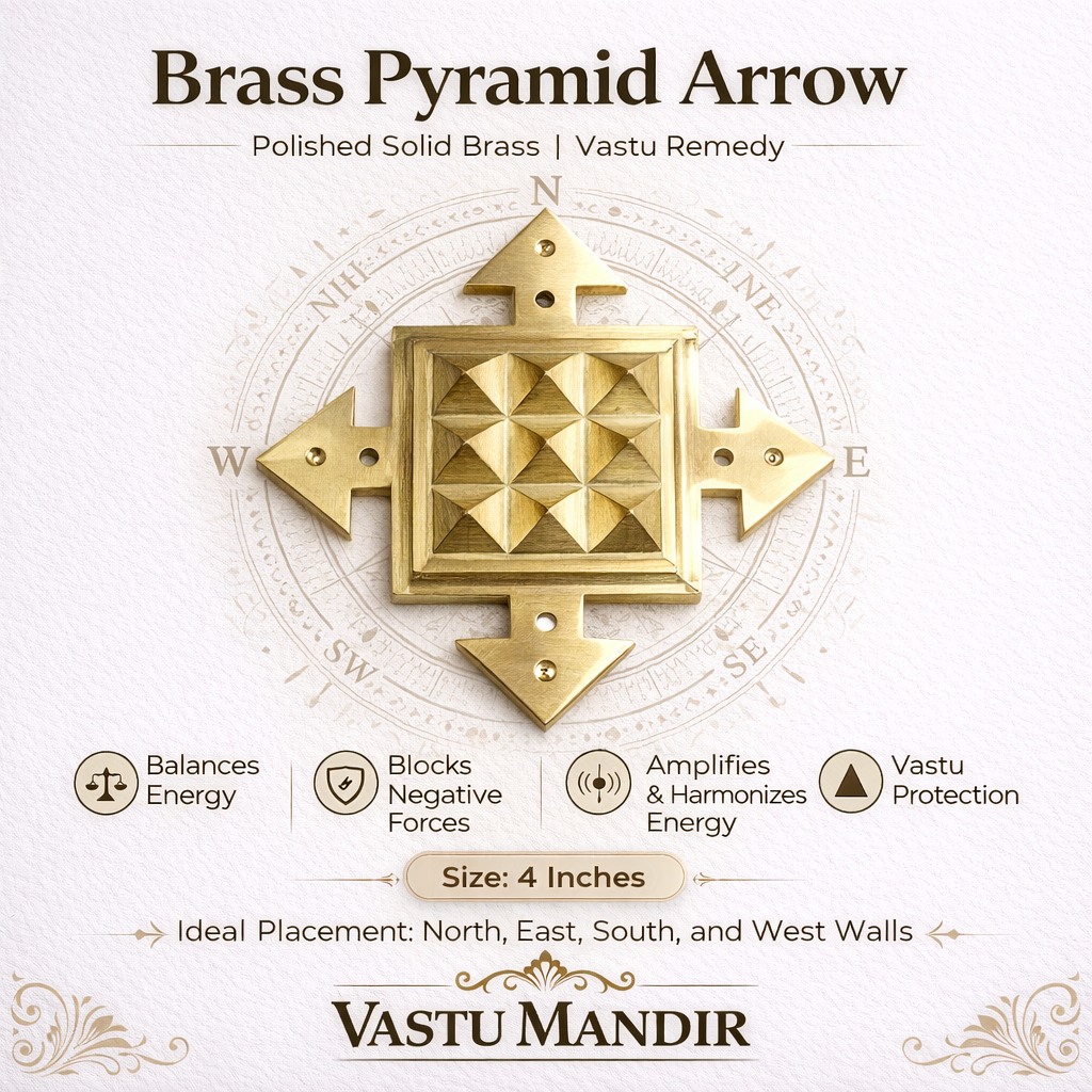 Close-up of the raised pyramid pattern on the brass arrow plate