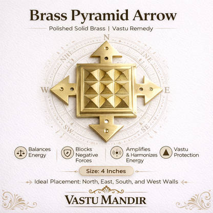 Close-up of the raised pyramid pattern on the brass arrow plate