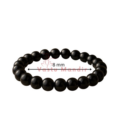 Natural garnet crystal bracelet centred in a clean product photograph