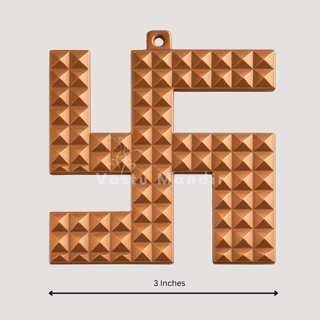 Copper swastik pyramid size and dimensions reference