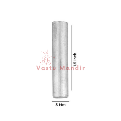 Vastu round stud dimension graphic showing 1.5-inch height and 8 mm diameter