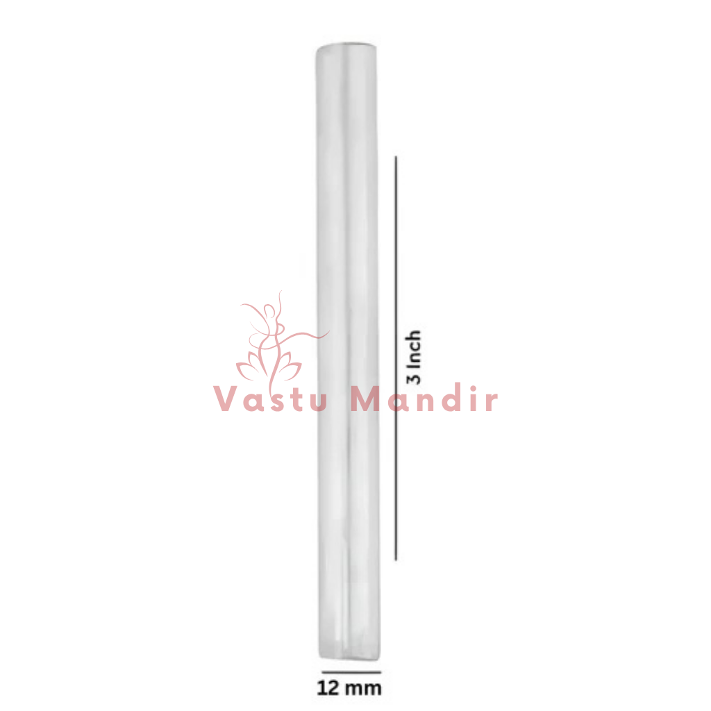 Vastu round stud dimension graphic showing 3-inch height and 12 mm diameter