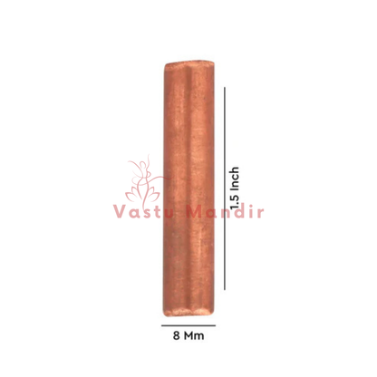 Copper round stud on a clean white background