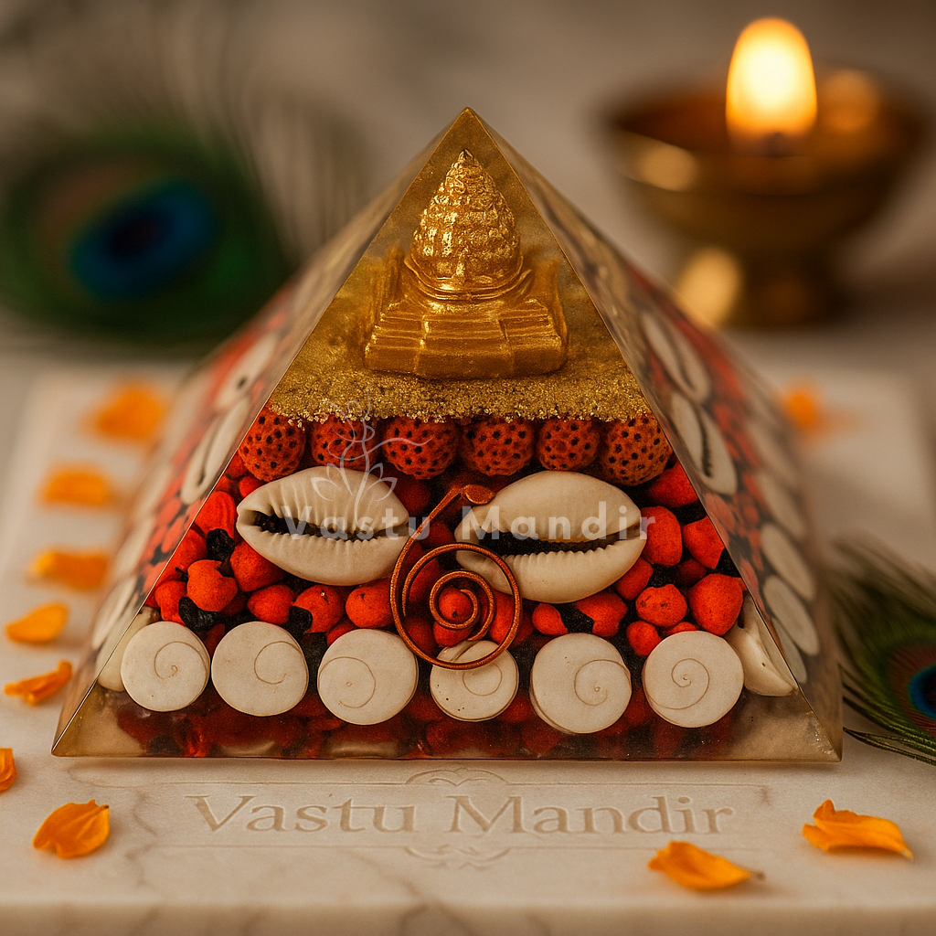 mahalaxmi orgonite pyramid vastu wealth North Zone correction