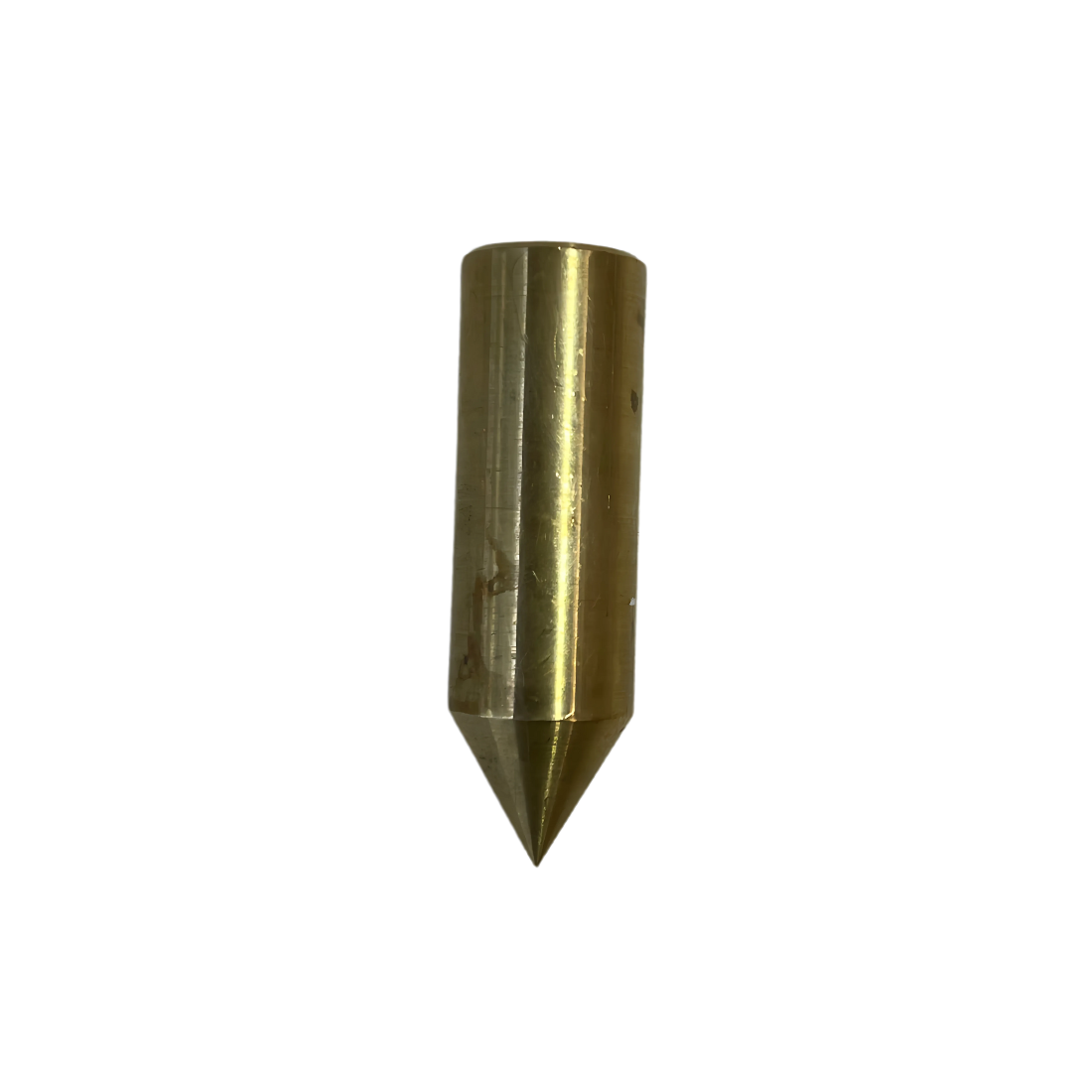 Brass Kilak rod shown upright on a white background