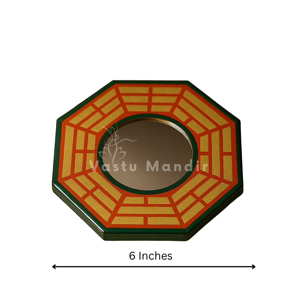 Pakua mirror on a clean white background