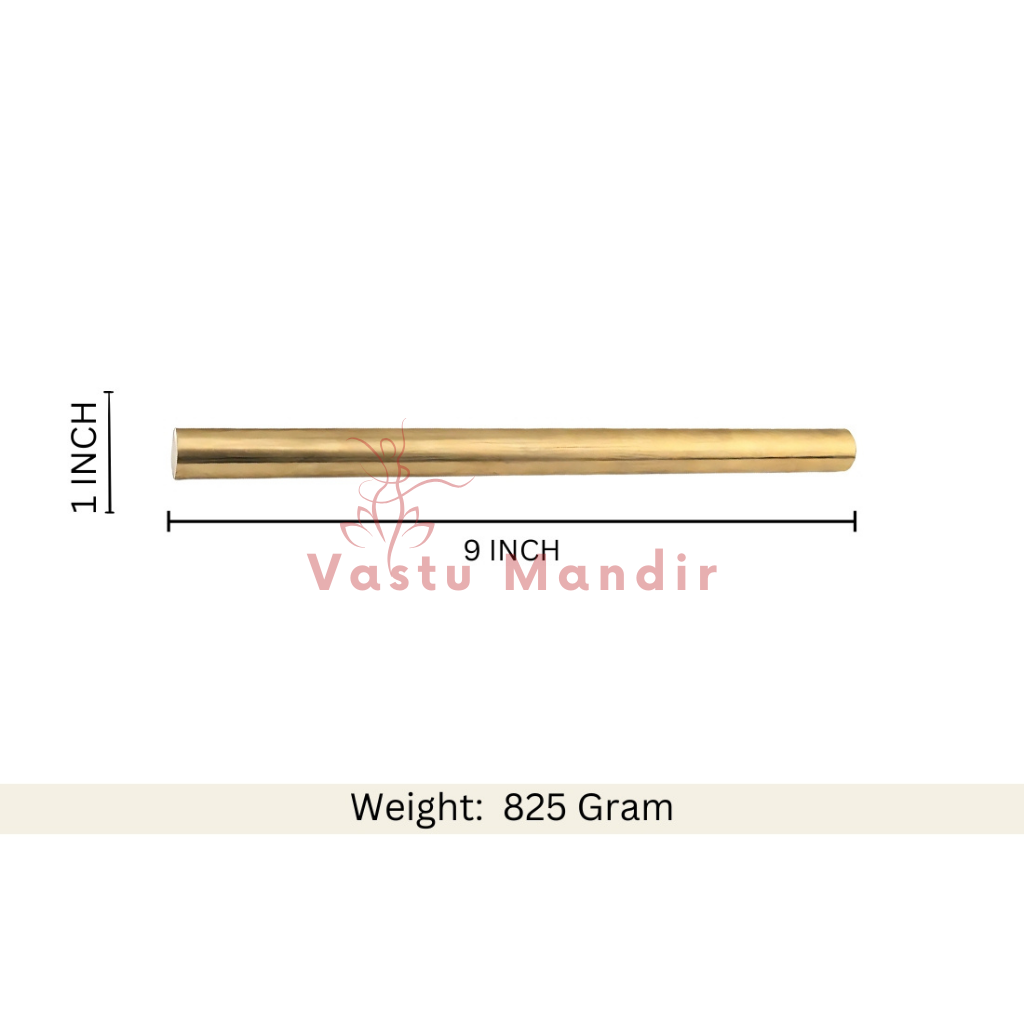 Brass Vastu energy rod shown in a separate clean-background product view
