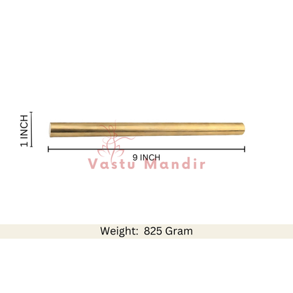 Brass Vastu energy rod shown in a separate clean-background product view