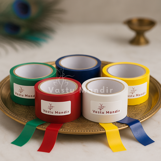 Vastu waterproof multicolor tape displayed in a softly lit product setting