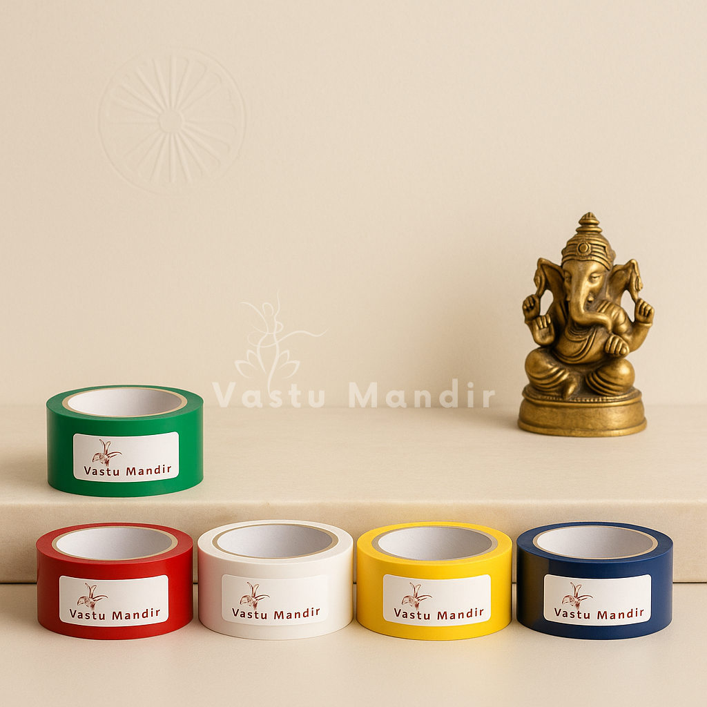 Vastu waterproof multicolor tape shown in a close styled product view