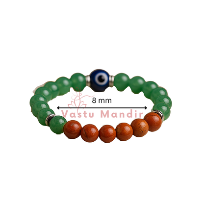 Cancer zodiac bracelet shown in an angled circular view on white