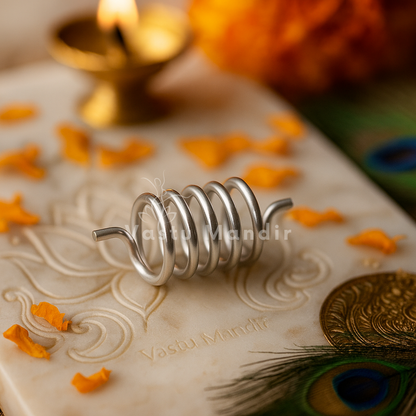 Stainless steel Vastu spring shown from a second sacred lifestyle angle