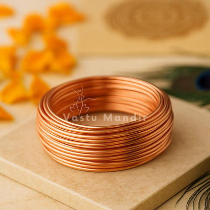 Pure copper wire presented in a clear lifestyle setting