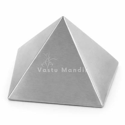 Tri-Dhatu Hollow Vastu Pyramid – side profile showing the pyramid height and slope