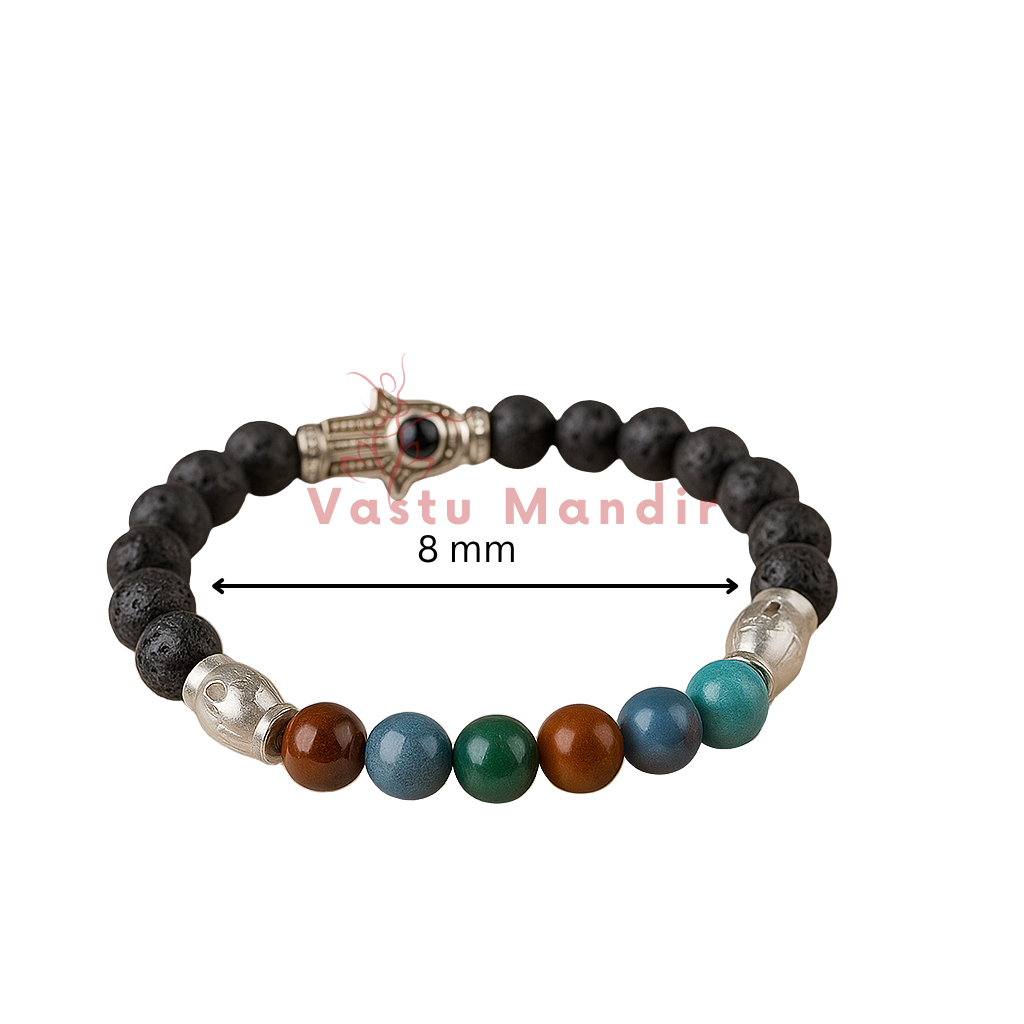 Apatite slimming crystal bracelet centred in a clean product photograph