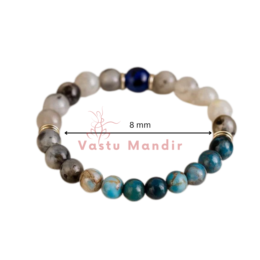 Gemini zodiac crystal bracelet in another clear product photograph