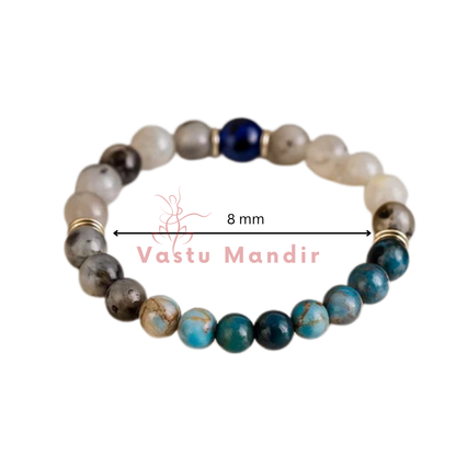 Gemini zodiac crystal bracelet in another clear product photograph