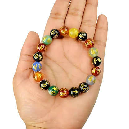 om mani padme bracelet, bracelet for protection, vastu mandir om mani padme bracelet, crystal stone bracelet, bracelet for vastu, luxury crystal bracelet, modern bracelet