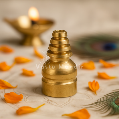 Brass cone stud shown from a second sacred lifestyle angle