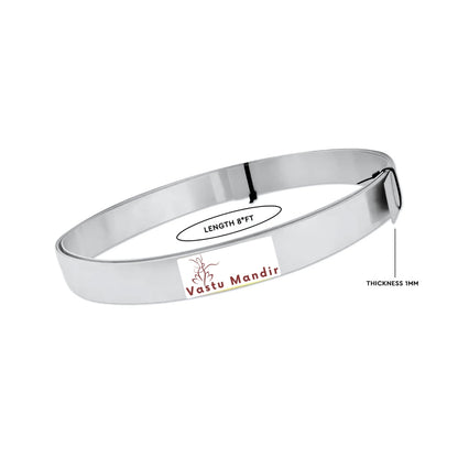 Stainless steel Vastu strip coil labelled 8 feet and 1 mm thickness