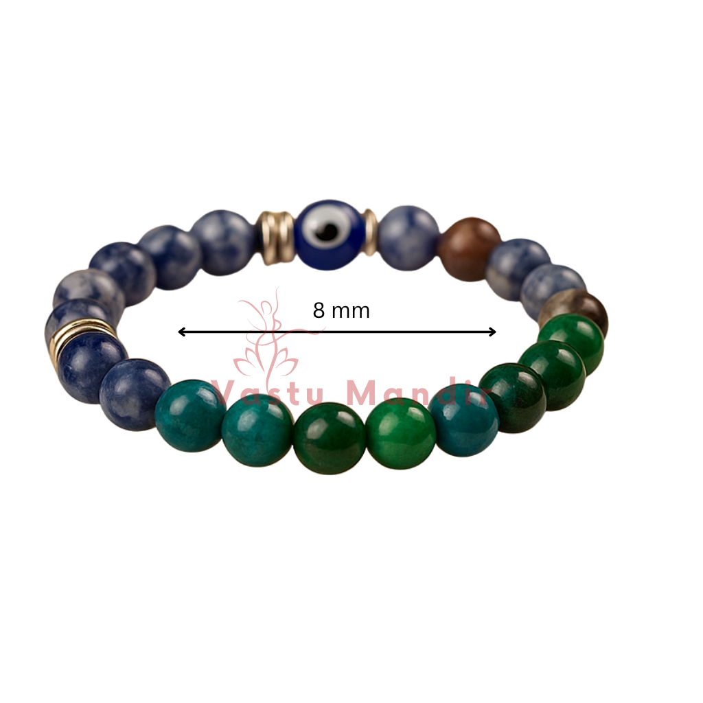 Pisces zodiac crystal bracelet in another clear product photograph