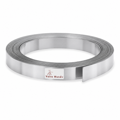 Aluminium Vastu strip coil with branded product label on a white background