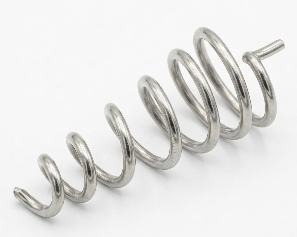 Aluminium Vastu spring on a clean white background