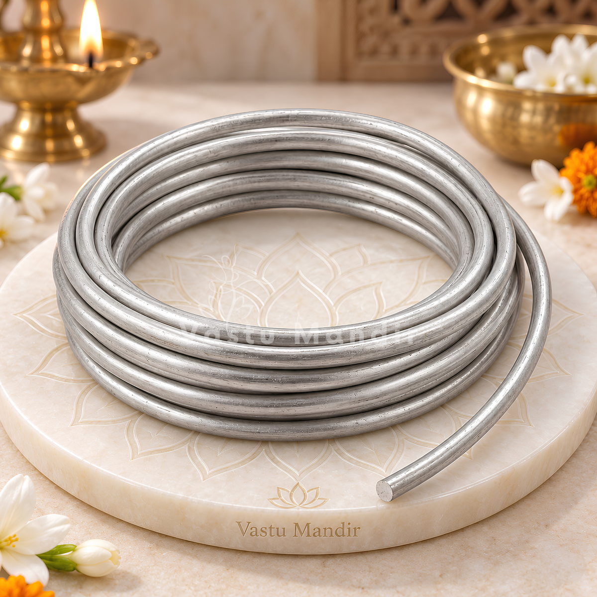 Lightweight Aluminium Wire – Vastu Remedy for North Career Activation & Water Balance | Ideal for Wealth Flow & Extensions | 2 & 4 mm Diameter