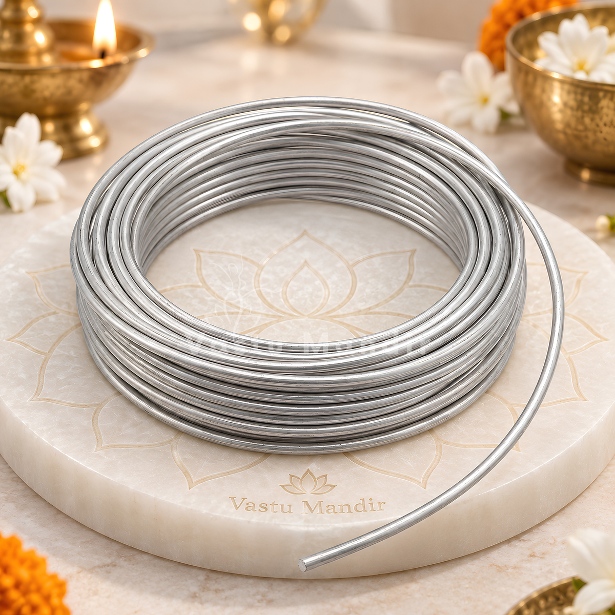 Lightweight Aluminium Wire – Vastu Remedy for North Career Activation & Water Balance | Ideal for Wealth Flow & Extensions | 2 & 4 mm Diameter