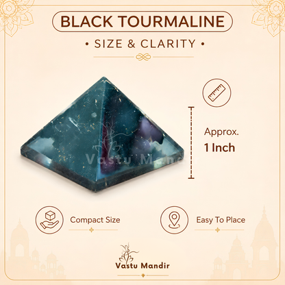 Black Tourmaline Orgone Pyramid, orgonite – additional gallery view number 15