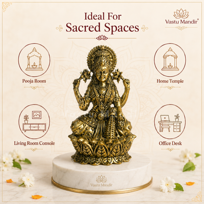 Brass Goddess Lakshmi idol size comparison of the available brass Lakshmi idols