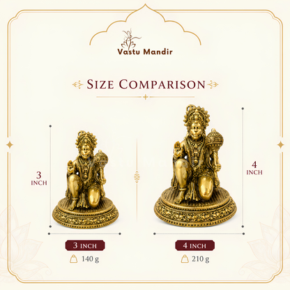 Hanuman Ji brass idol size comparison of the available Hanuman Ji idols