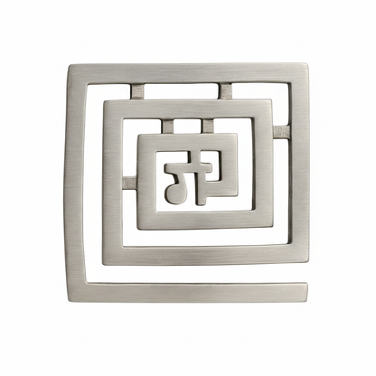 Lead Ga square helix on a clean white background