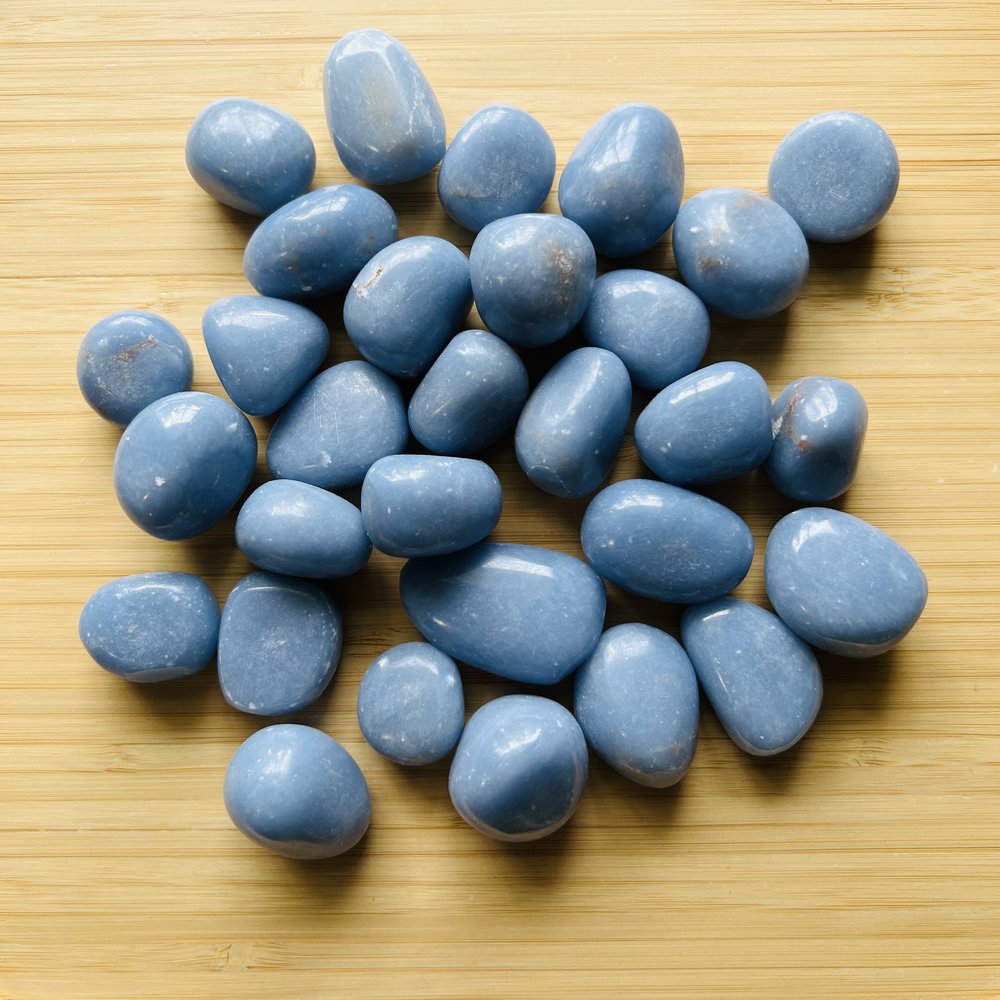 ANGELITE, crystal stone, Gemstone, vastu stone, Real Gemstone