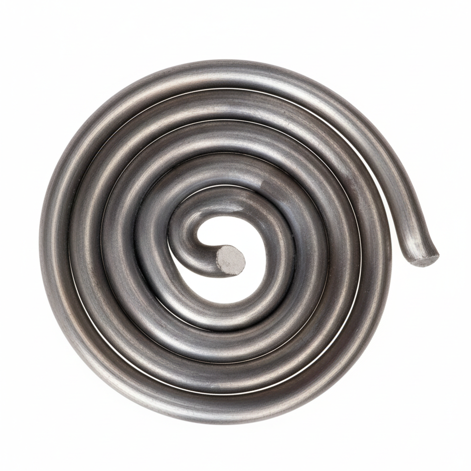 Coiled Iron Vastu Spring on a white background