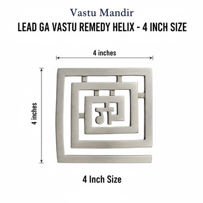 Lead Ga helix dimension graphic showing the 4-inch option