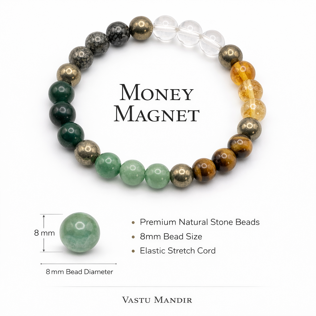 Money Magnet Bracelet — 8mm Beads