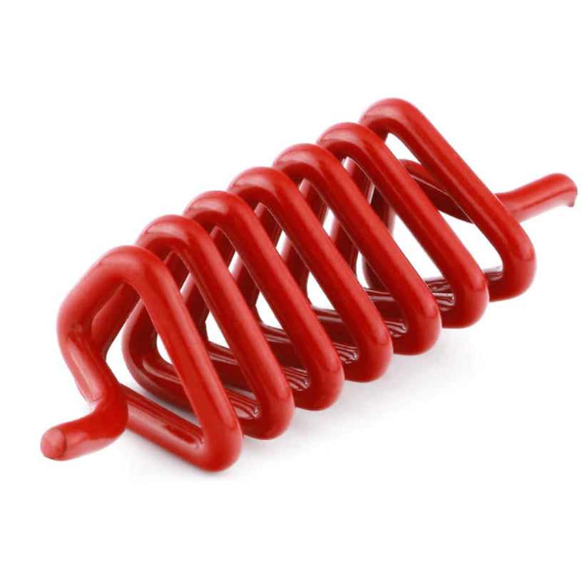 Red Vastu spring on a clean white background