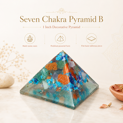 Seven Chakra Orgone Pyramid Layered Grid, orgonite – additional gallery view number 14